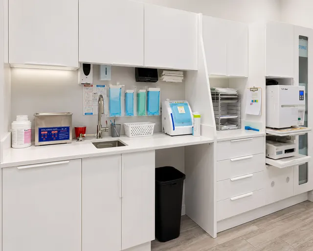 Sterilization station at Bayly Dental Clinic