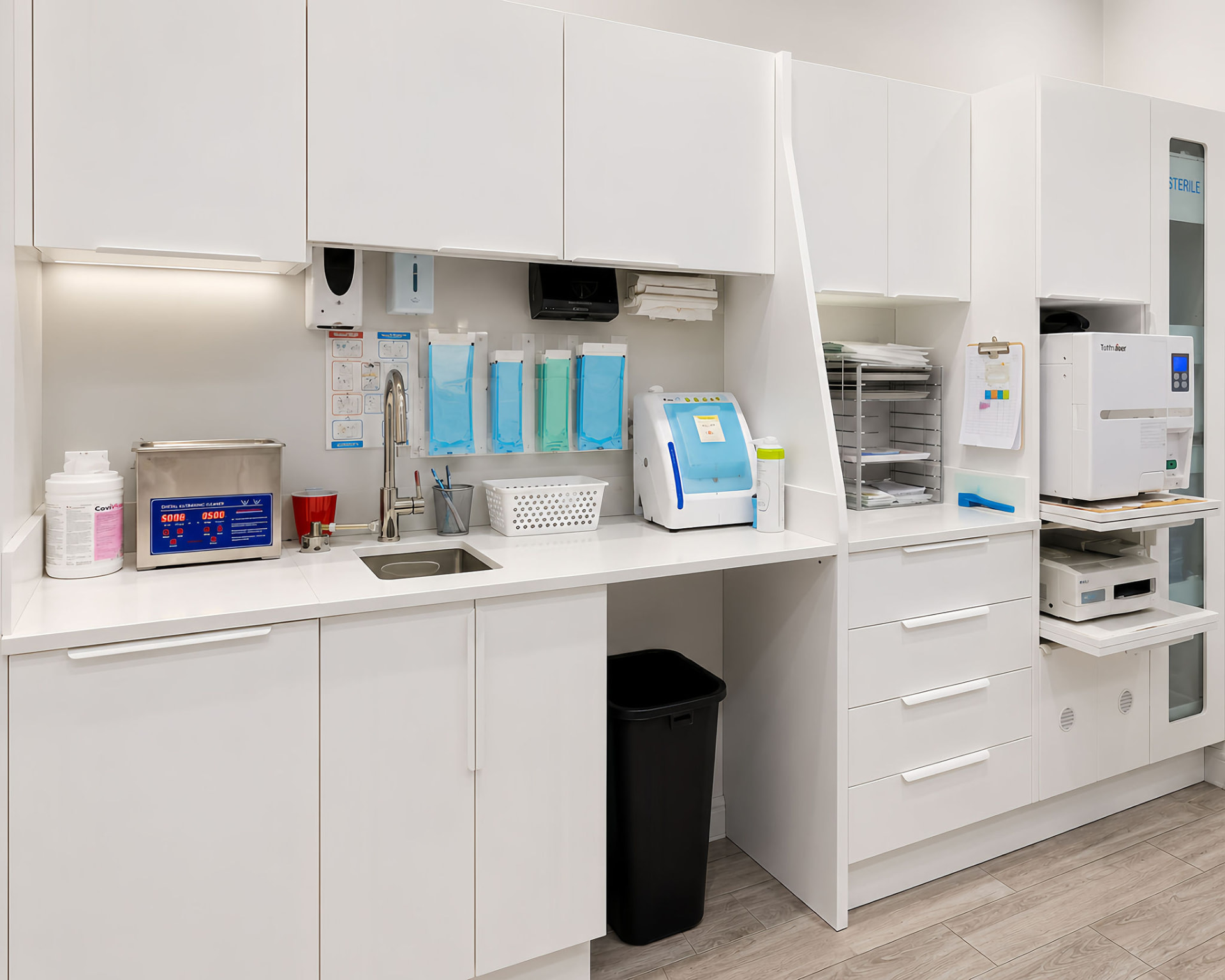 Sterilization station at Bayly Dental Clinic